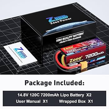 Amazon.com: Zeee 4S Lipo Battery 7200mAh 14.8V 120C Hard